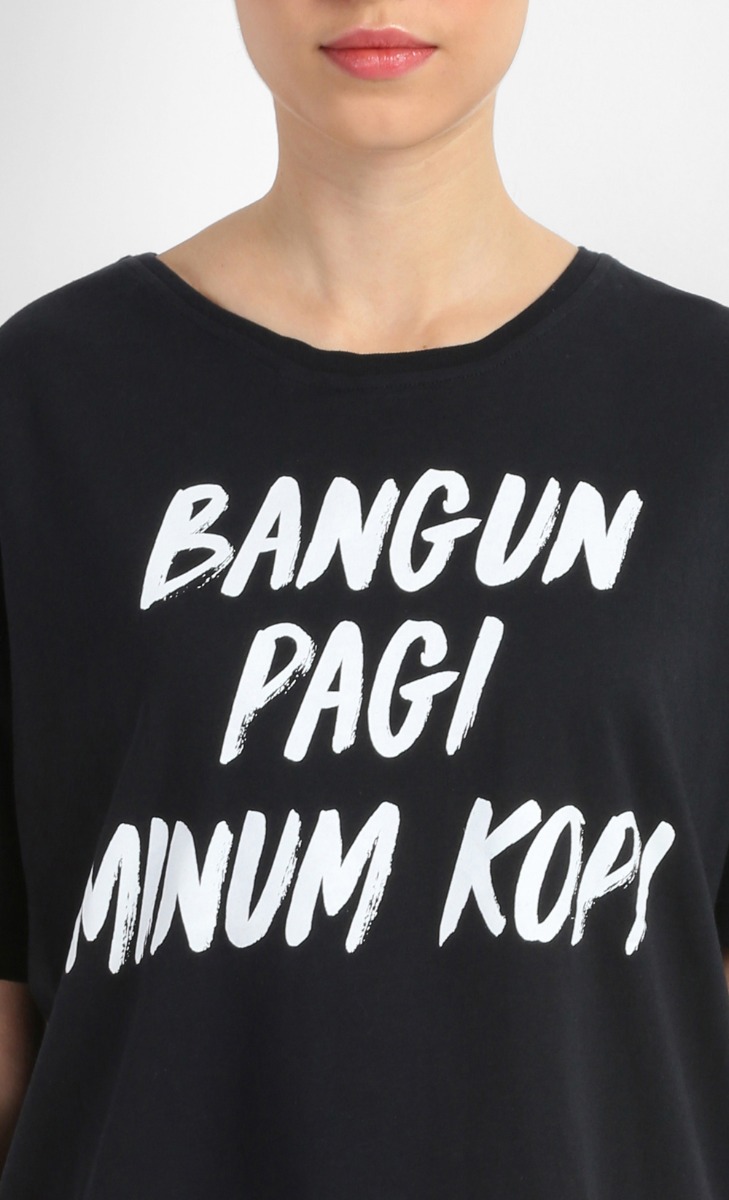 Minum Kopi Tee in Black image 2