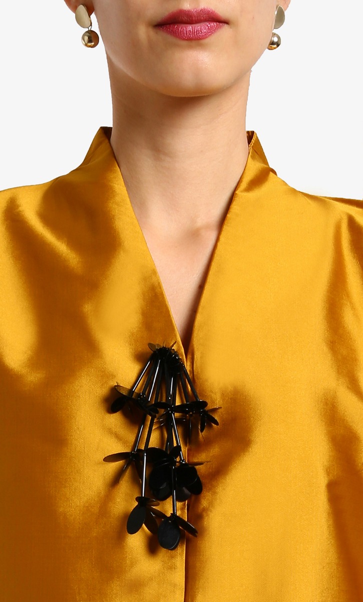 Malati Kebaya Top In Gold image 2