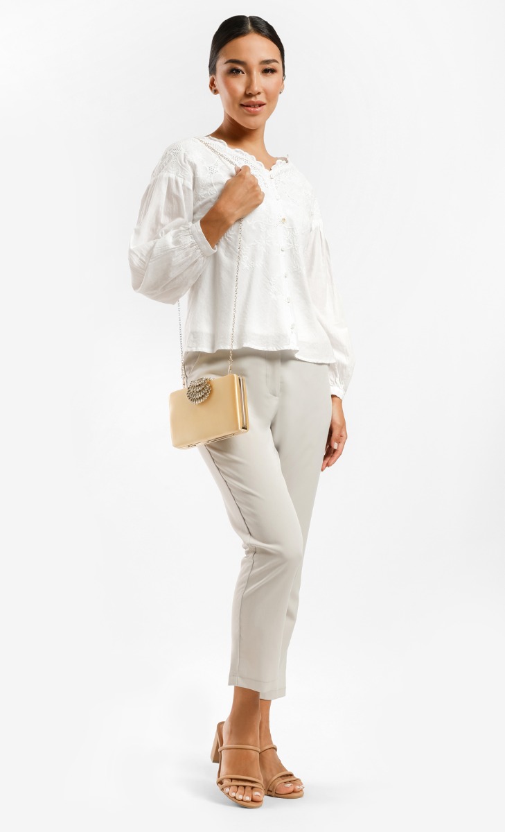 Papillon Jewel Clutch Bag in Gold image 2