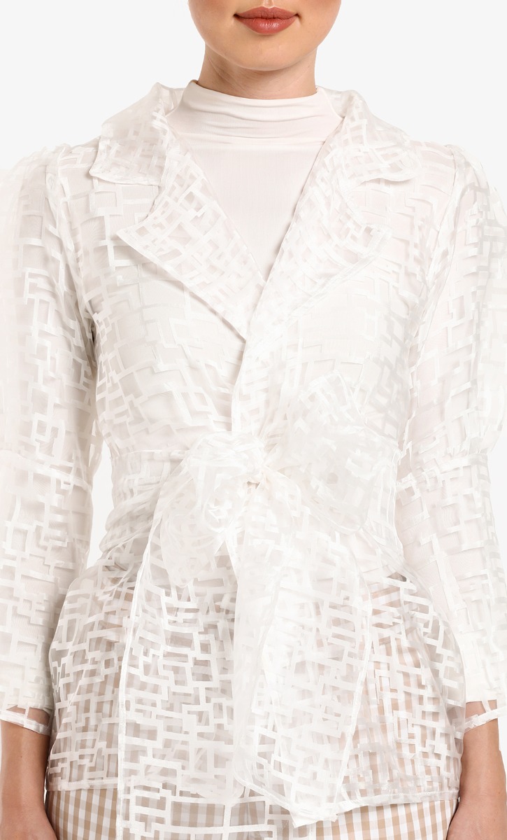 Clarissa Top in White image 2