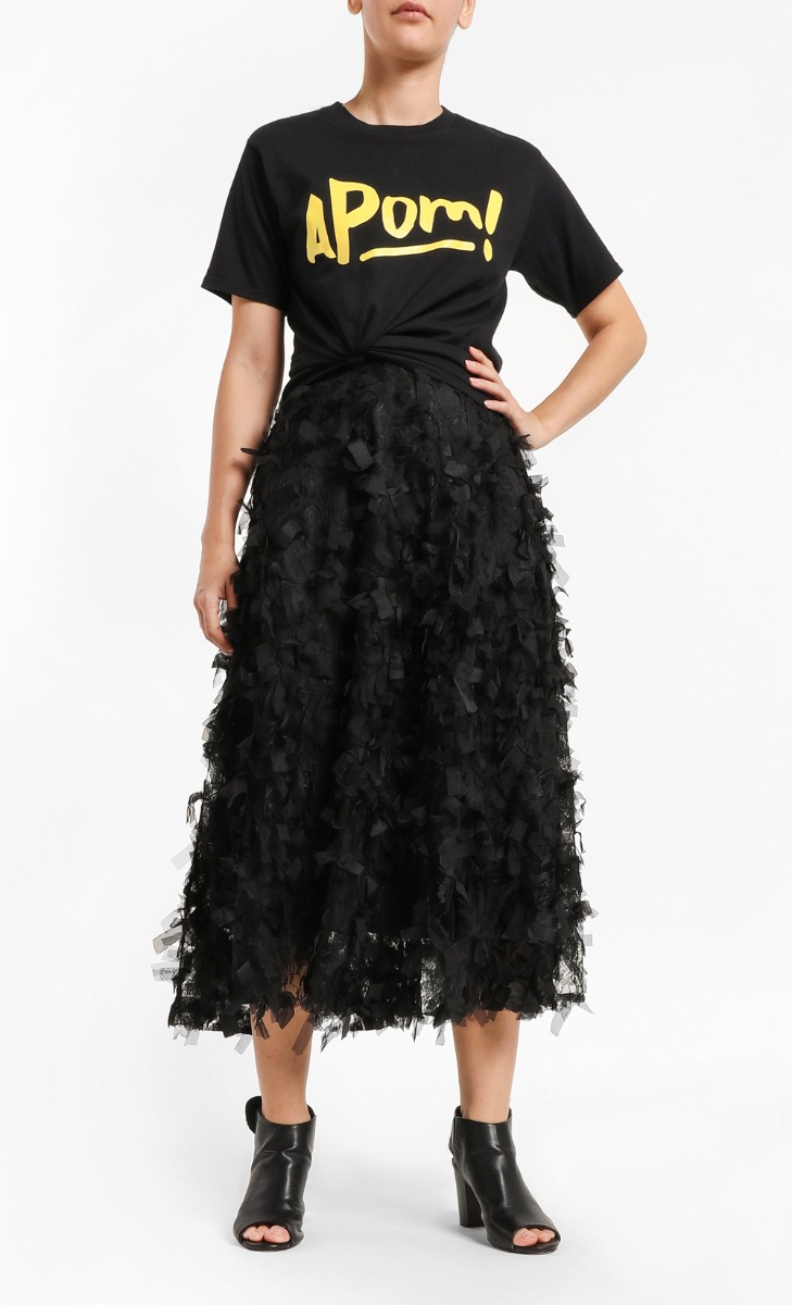 APOM YELLOW Unisex T-Shirt in Black