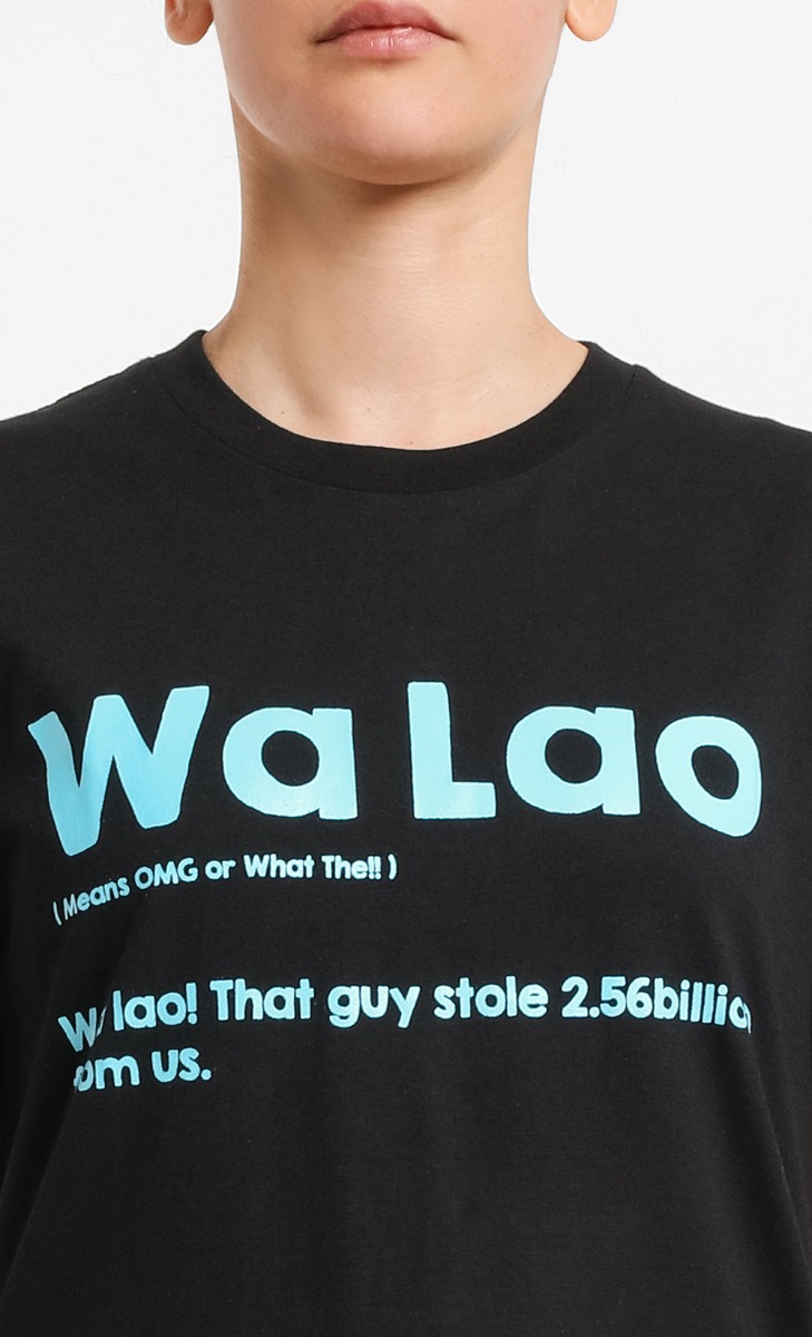 WA LAO Unisex T-Shirt in Black image 2