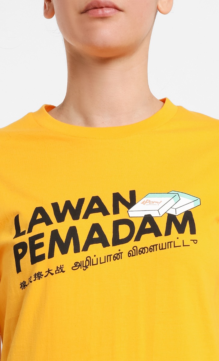 LAWAN PEMADAM Unisex T-Shirt in Yellow image 2