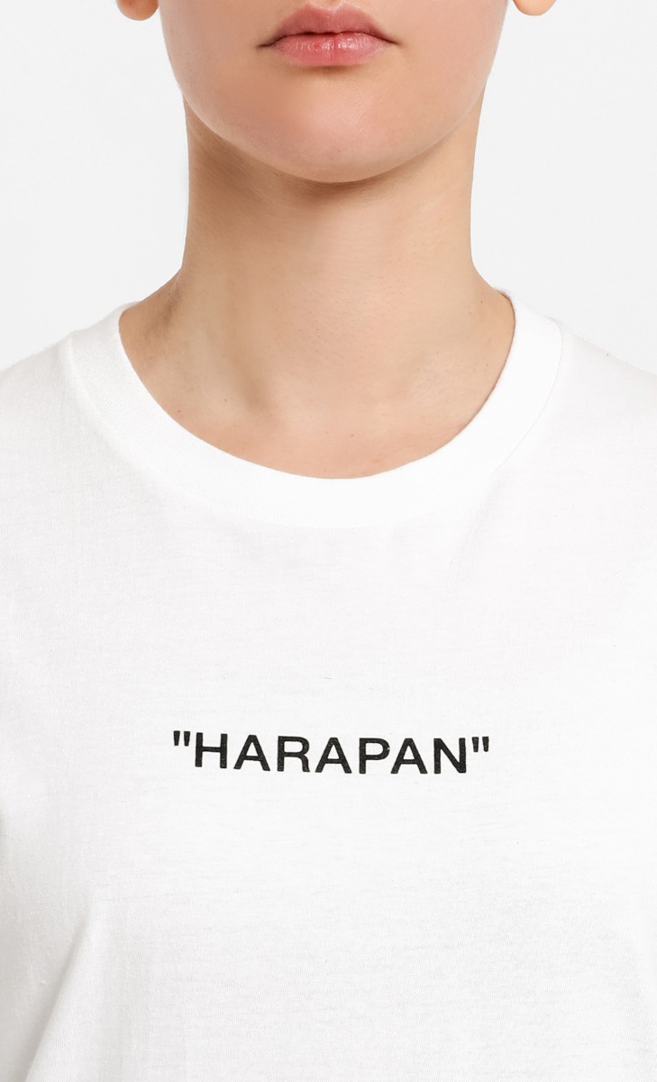 Harapan Quote T-Shirt in White  image 2