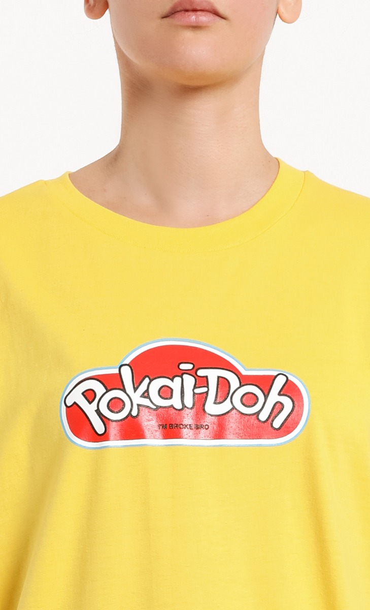 POKAI DOH Unisex T-Shirt in Yellow image 2