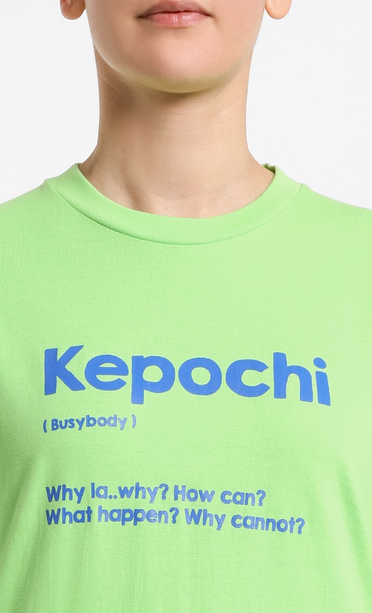 Kepochi Unisex T-Shirt in Green image 2