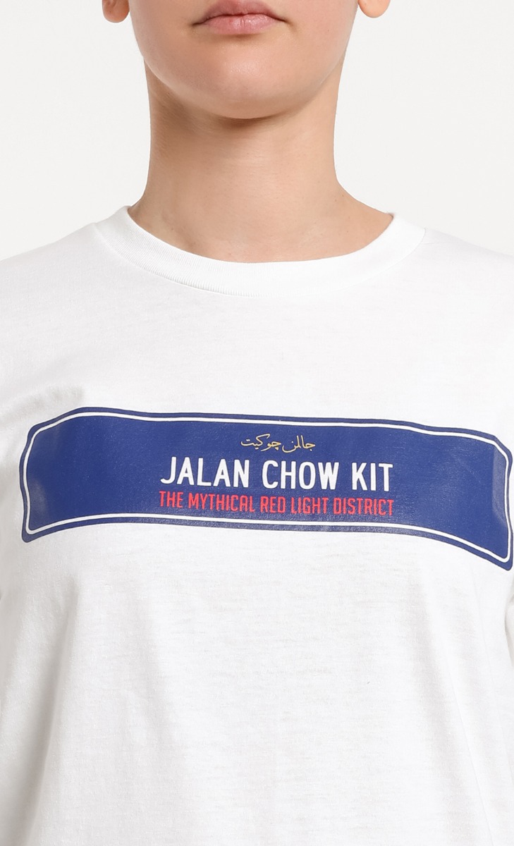 JALAN CHOW KIT Unisex T-Shirt in White image 2
