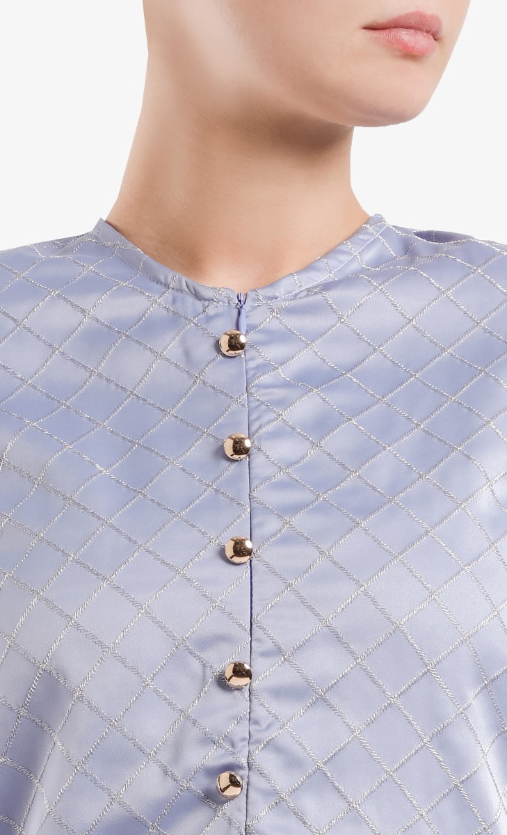 Arissa Kebaya Set in Blue Lavender image 2