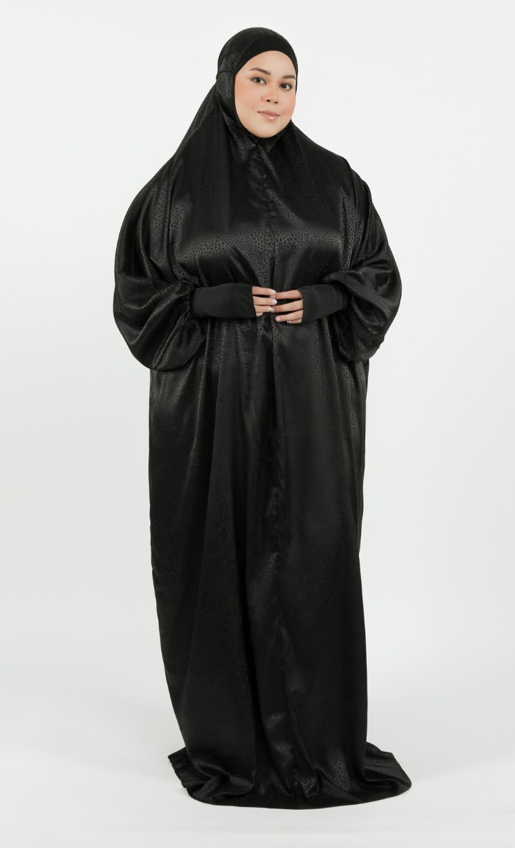 Asmera One-Piece Textured Prayerwear in Black