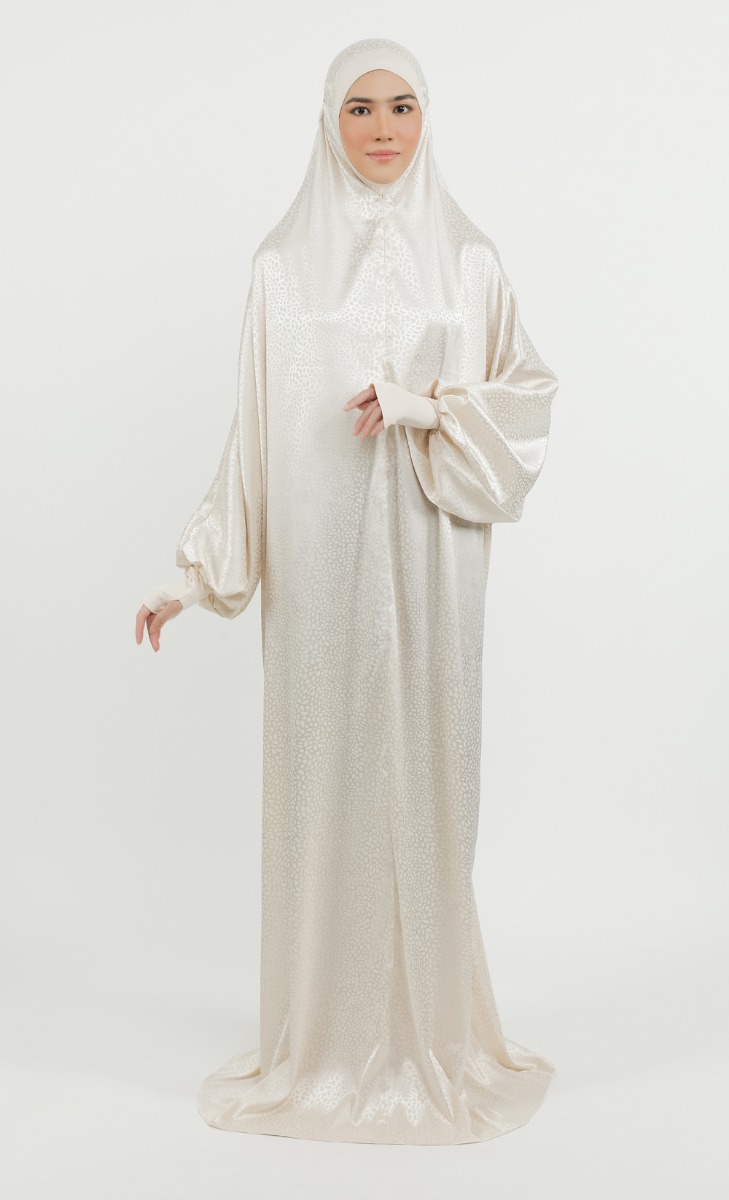 Asmera One-Piece Textured Prayerwear in Cream
