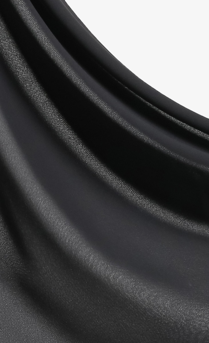 Geneva Georgette Chiffon Hijab in Black image 2