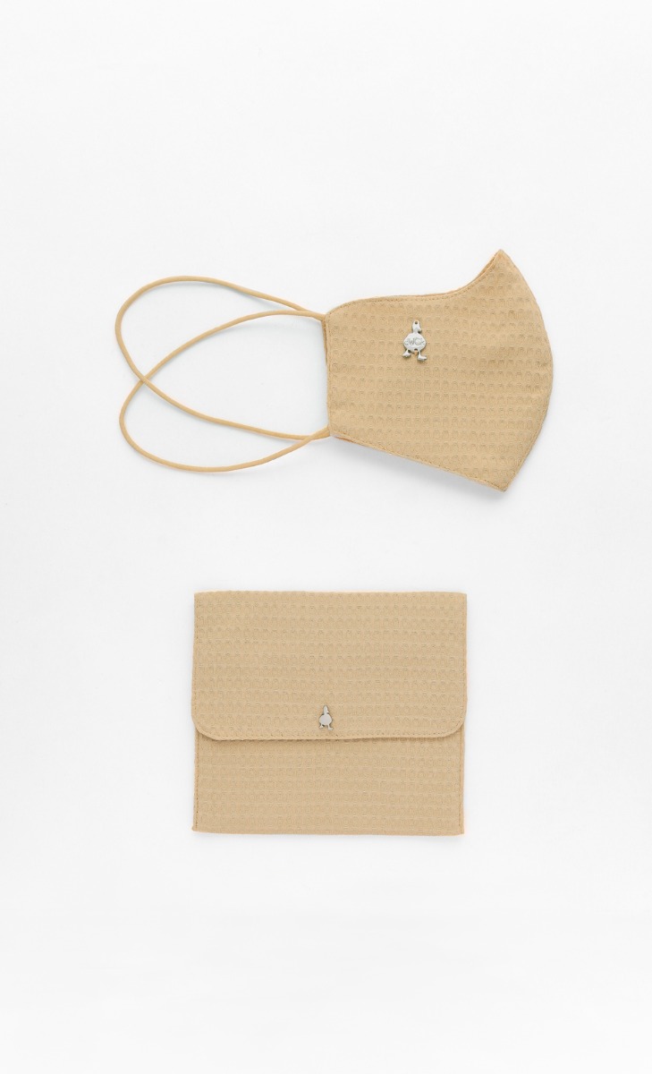 Textured Face Mask (Head-loop) in Butterscotch image 2