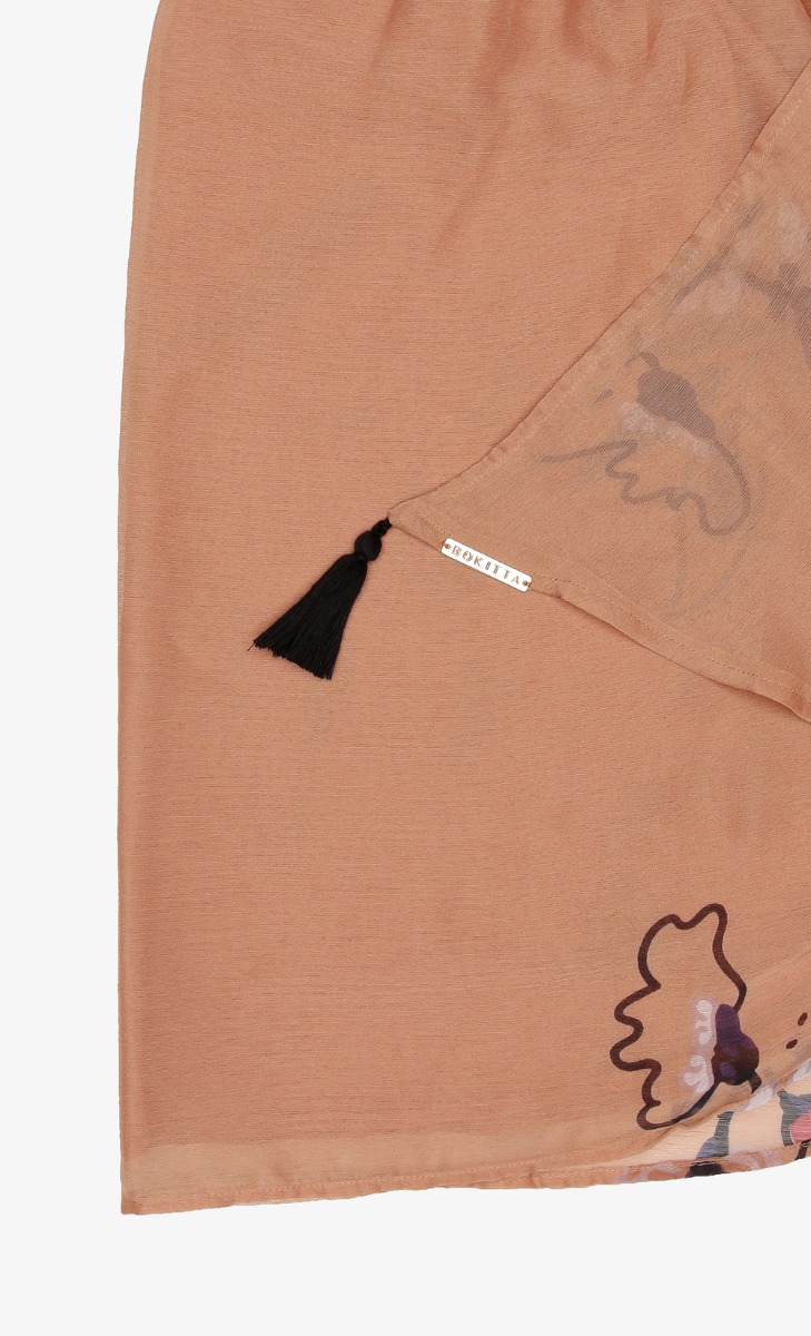 Chic Mini Printed Scarf in Fantasy image 2