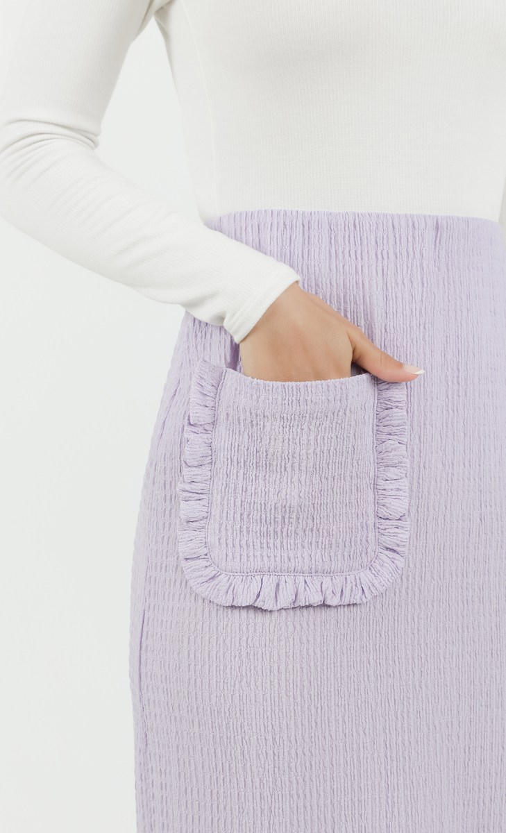Comeback Ruffle Skirt in Lilac image 2