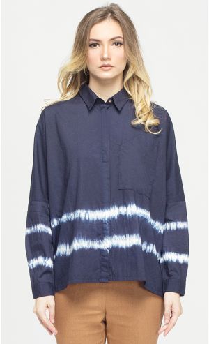 Tie Dye Devon in Dark Navy