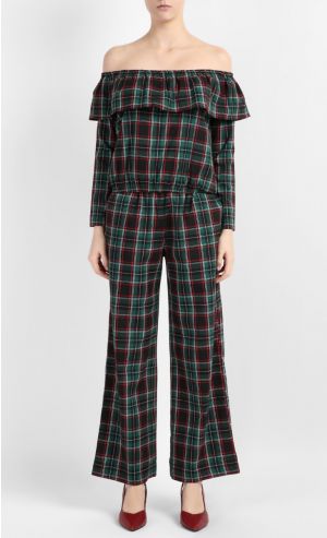 Off Shoulder Top and Pants in Green 