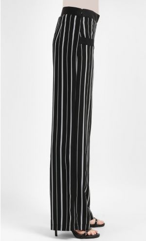 Striped Pants in Black