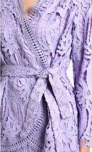 Issa Kurung in Lilac