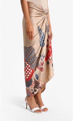 Batik Pareo in Beige