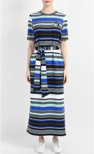 Mickey True Origins Dress in Blue Stripe