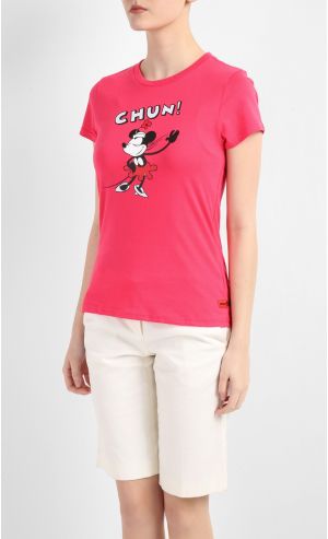 Mickey Go Local Editorial "Chun" Tee in Pink