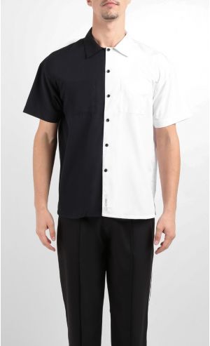 Two Tone Shirt in Black and White