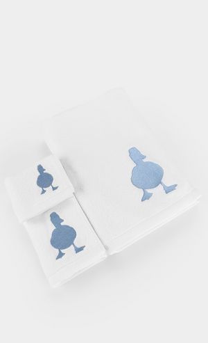 Cotton Towels in dUCk Blue