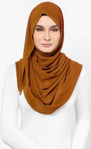 Chiffon Scarf in Pumpkin Spice