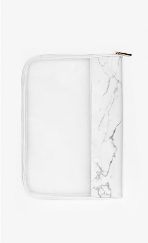 Marble Folder- Maxi in White