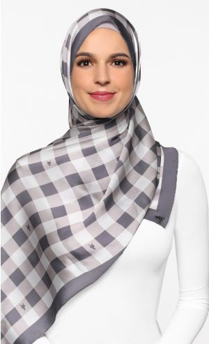 The Checkmate dUCk Scarf in Walnut