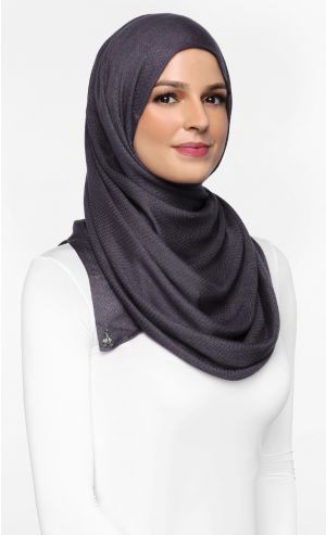 Faux Cashmere Scarf in Prune