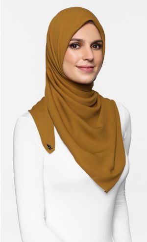 Chiffon Crepe Square Scarf in Crunchies