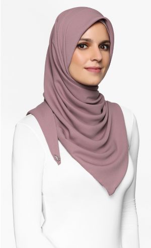 Chiffon Crepe Square Scarf in Rose Dust