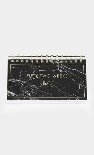 52 Weeks Weekly Planner - Black