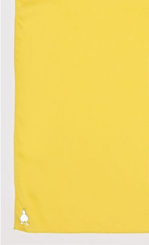 Matte Satin Silk Square Scarf in Bumblebee