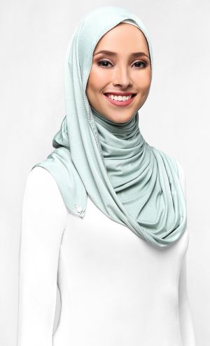 Jersey Shawl in Mist