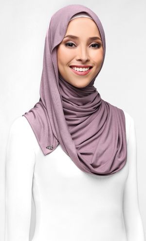 Jersey Shawl in Mauve