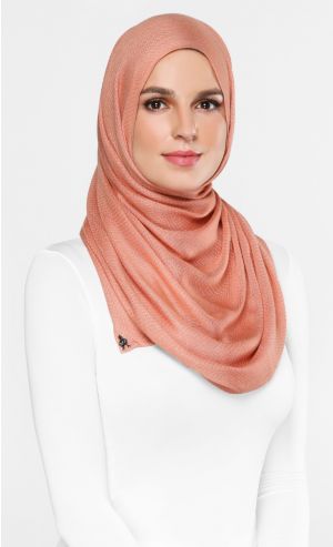 Faux Cashmere Scarf in Terra