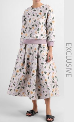 Eloise Pullover Top In Lilac