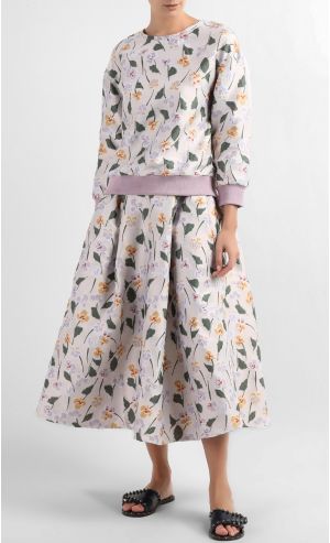 Eloise Pullover Top In Lilac