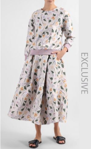 Eloise Puffed Skirt in Lilac