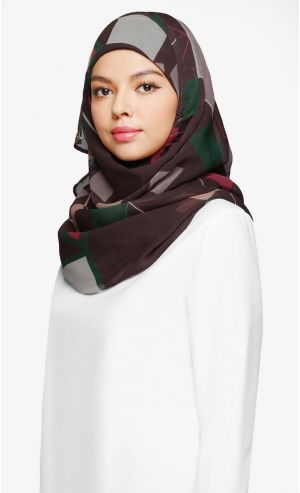 Voila Mai Printed Scarf in BB Classic