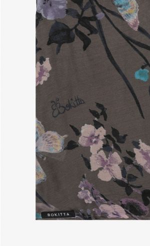 Voila Maxi Printed Scarf in Bloomistic