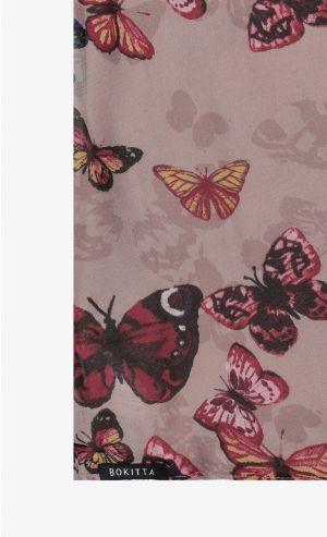 Chic Printed Scarf in Butter Pop Taupe