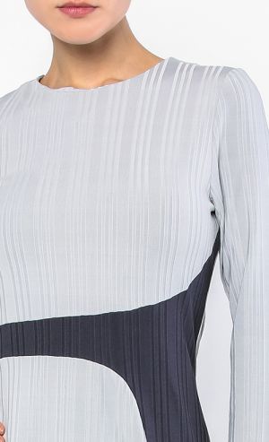 Candice Kurung in Light Grey