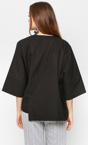 Ciara Buckled Shirt in Black
