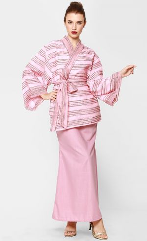 Sakura Kimono Kebaya Set in Pink