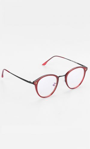 Curtis Glasses in Maroon