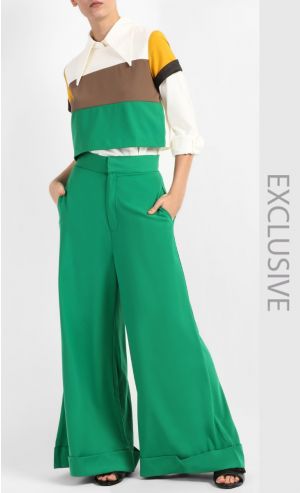 Palazzo Pants in Green