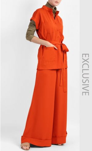Palazzo Pants in Burnt Orange